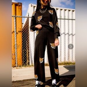 Dressed in Lala Fierce Female Knit Playsuit L